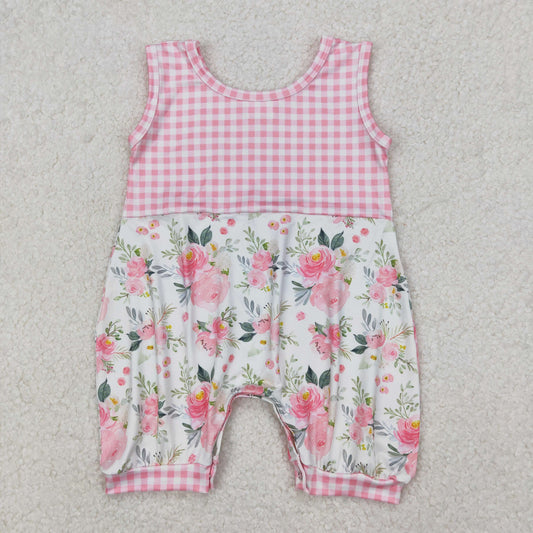 SR2678  western flowers girl summer romper 202503 RTS