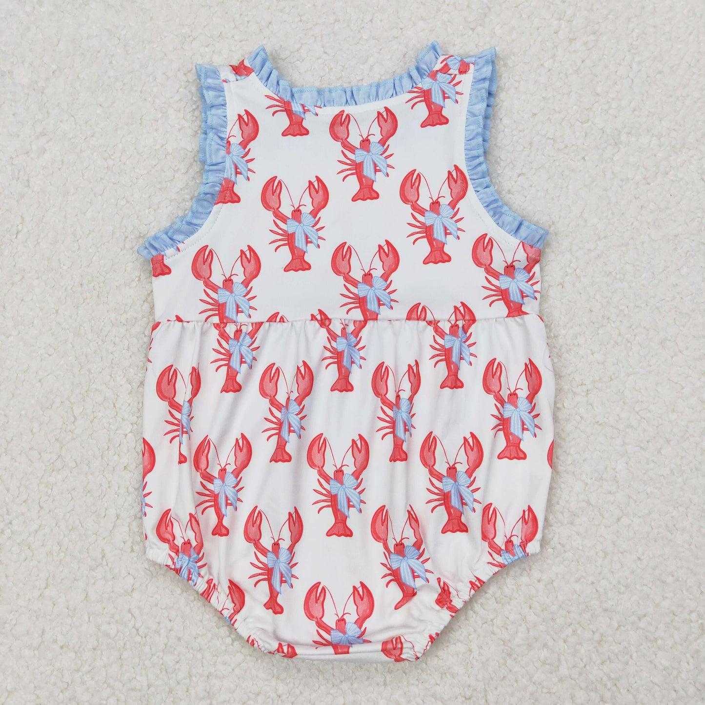 SR2710 RTS bow craw fish  girl romper 202503