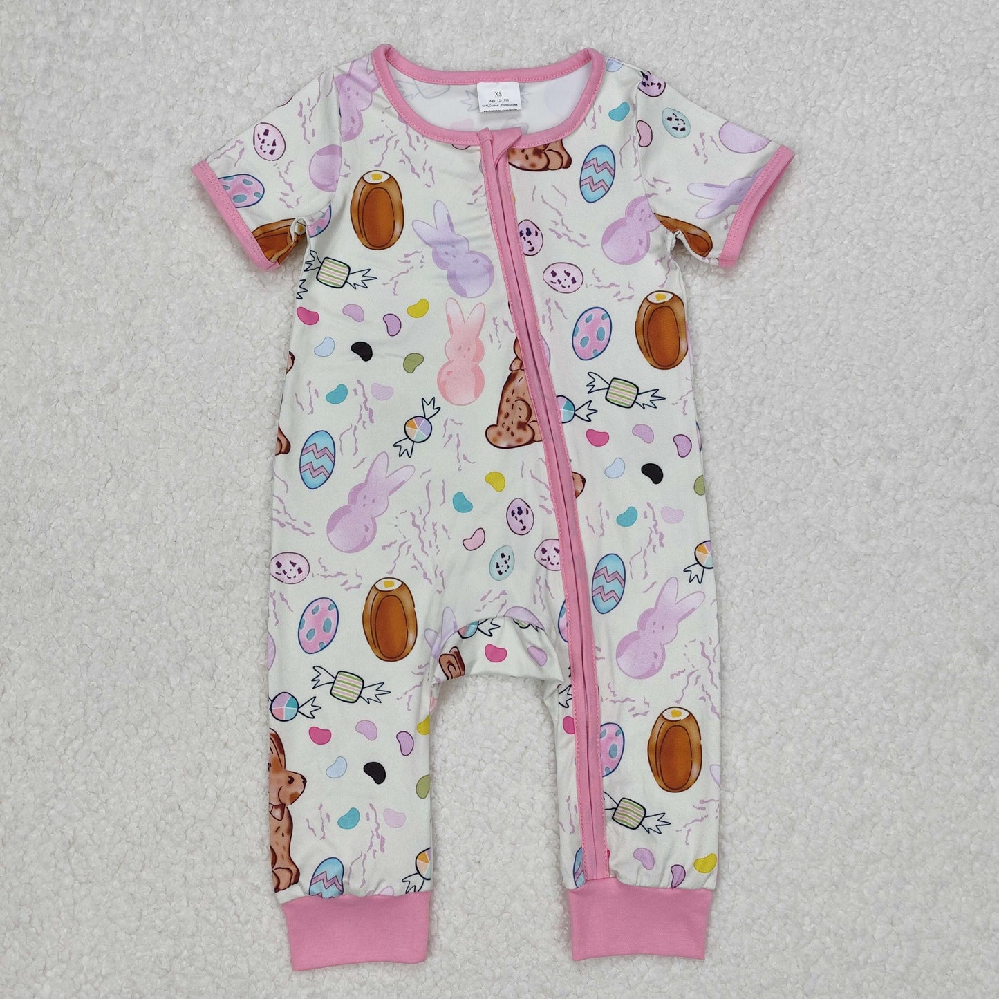 SR2712 Easter bunny girl romper 202502 RTS