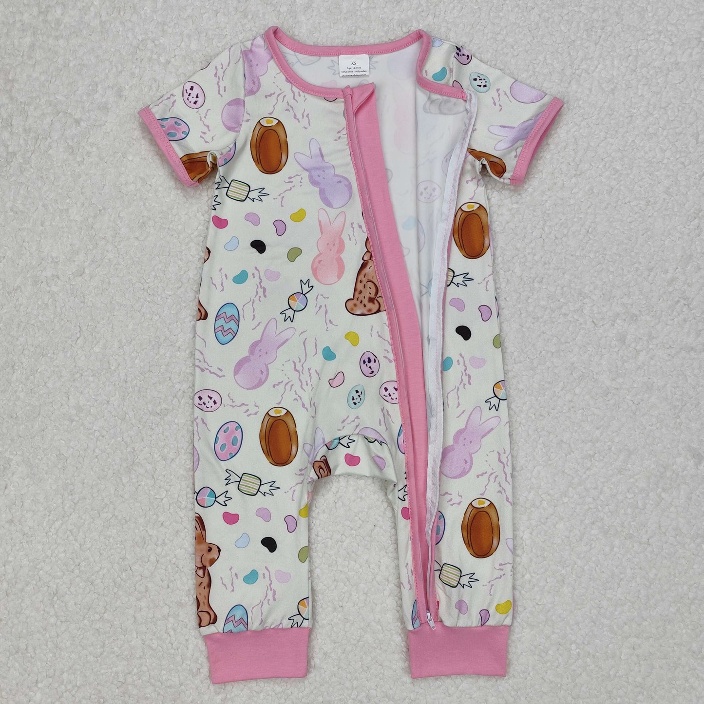 SR2712 Easter bunny girl romper 202502 RTS