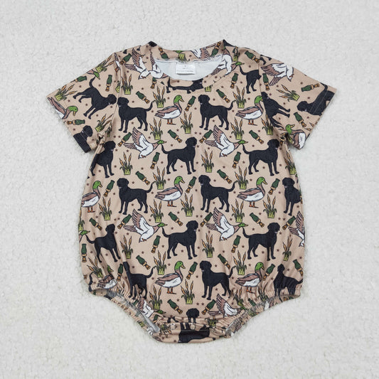 SR2725 dog western kids  romper 202509  RTS