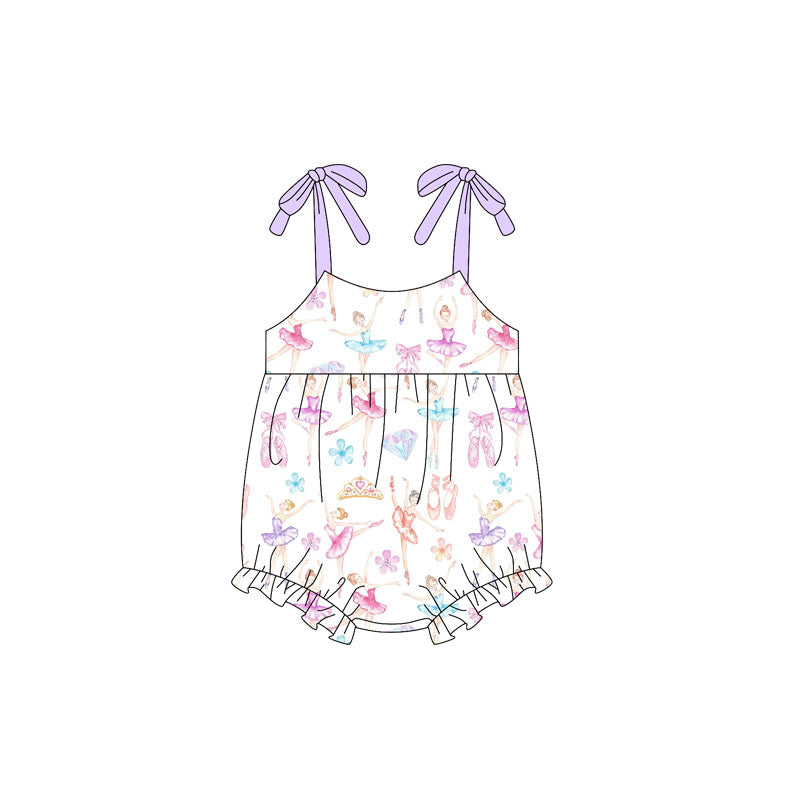 SR2741 western bow girl summer romper 202502 preorder