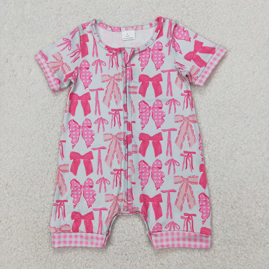 SR2771  bow western girl romper 202504 RTS