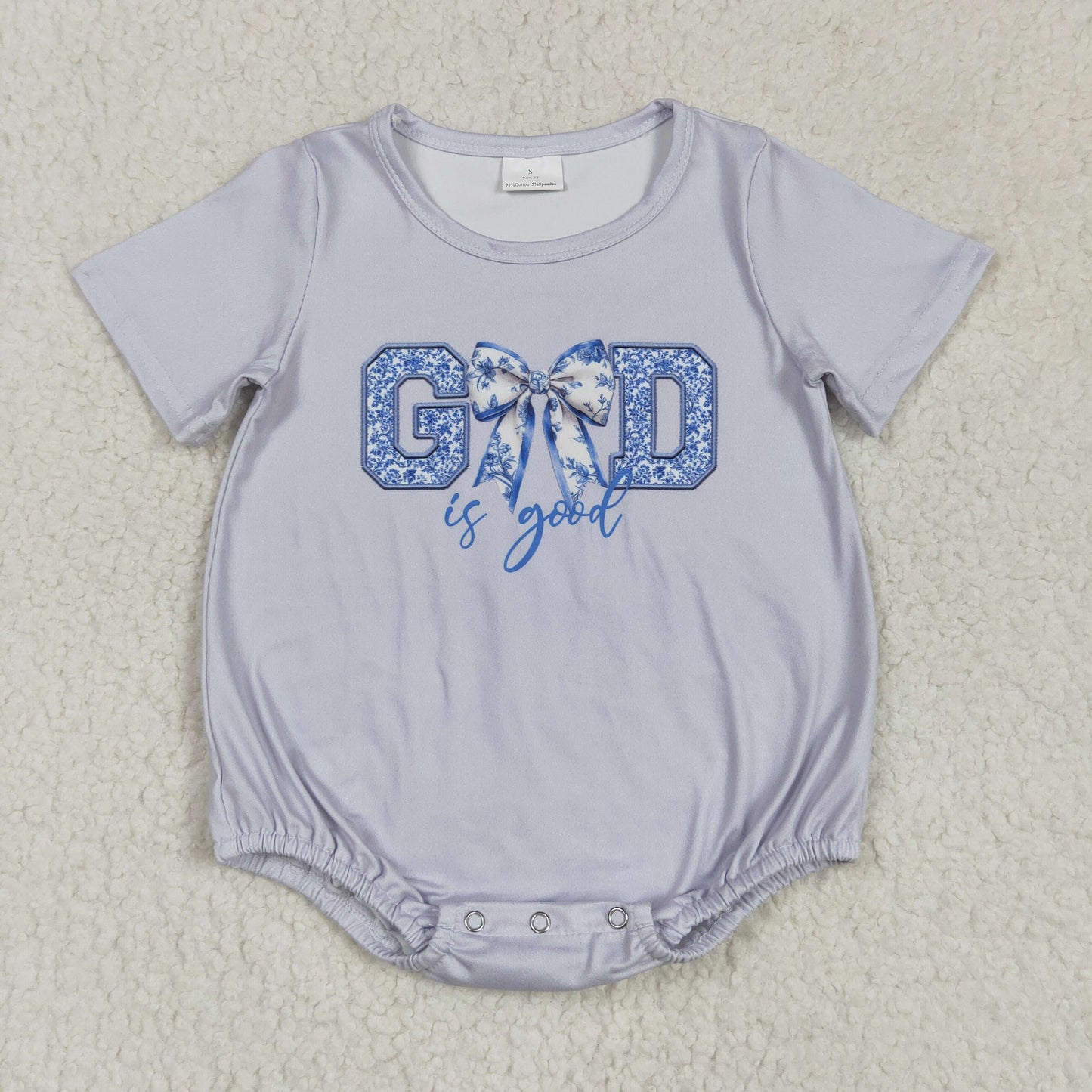 SR2772 bow western kids  romper 202504 RTS