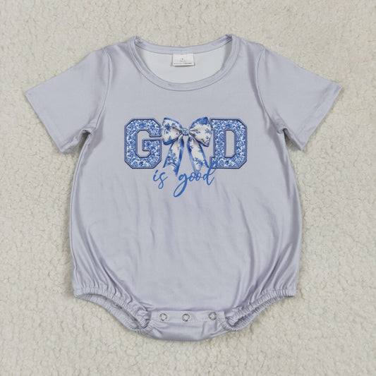 SR2772 bow western kids  romper 202504 RTS