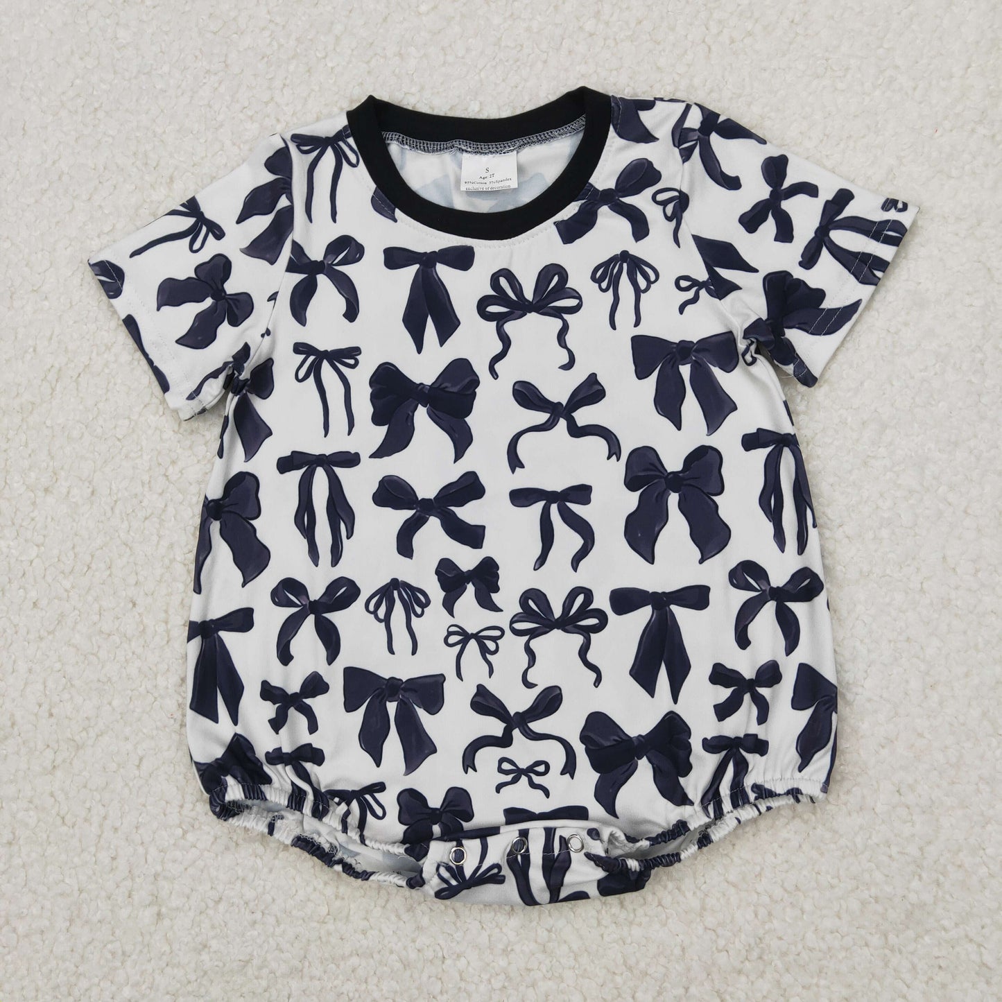 SR2820 western bow girl summer romper 202504 RTS