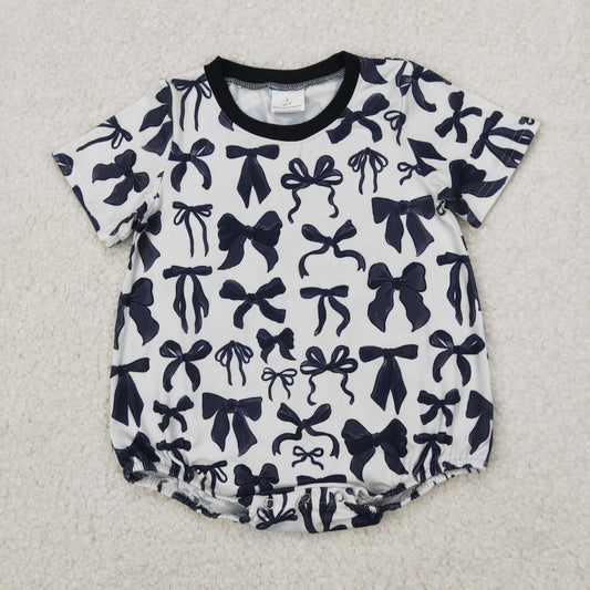 SR2820 western bow girl summer romper 202504 RTS