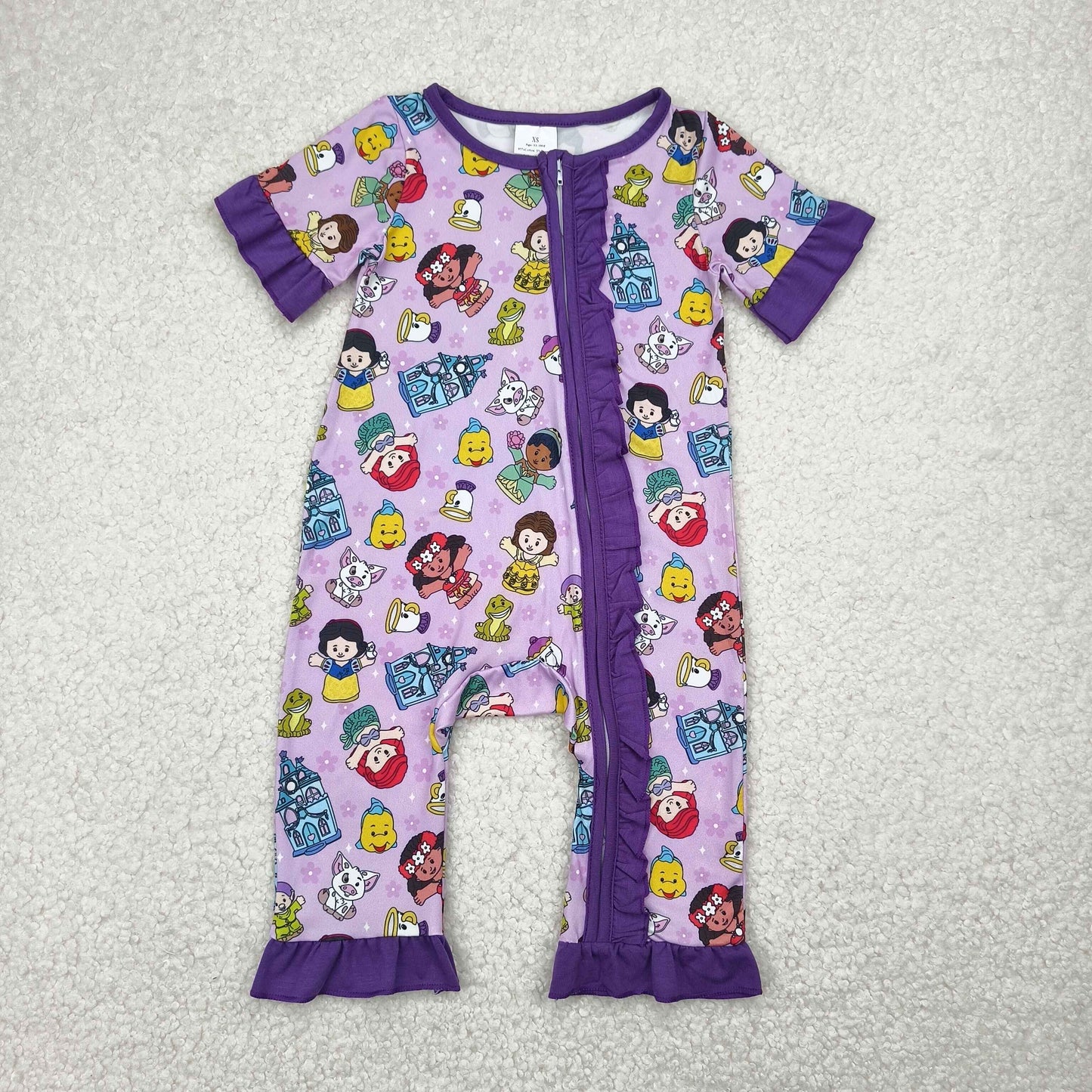 SR2870 CARTOON Princess girl romper 202504 RTS