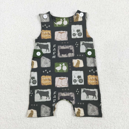 SR2874  duck western girl summer romper 202505 rts