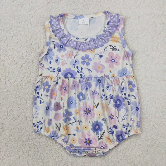 SR2883 flowers  western girl summer romper 202503 RTS