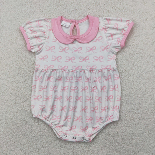 SR2893 BOW flowers western girl summer romper 202504 RTS