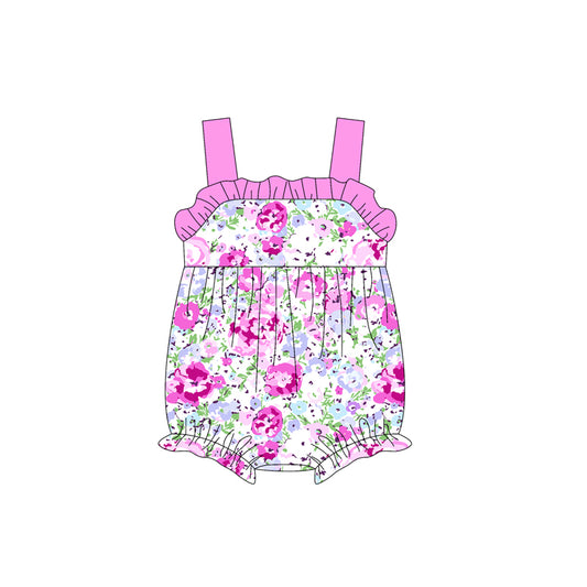 SR2895 flowers western girl summer romper 202502 preorder