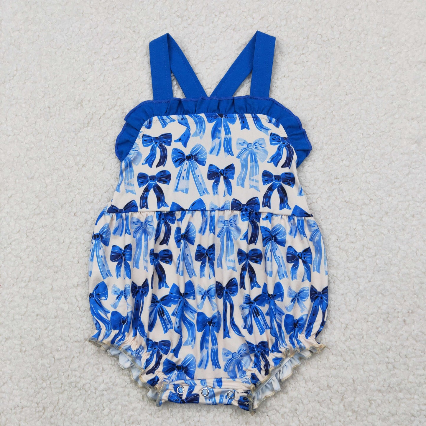 SR2919 bow princess western girl summer romper 202504 RTS