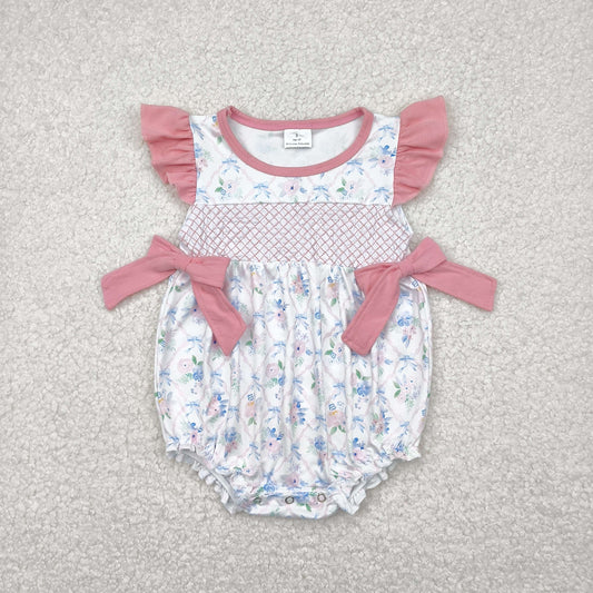 SR2923 embroidery sister girl summer romper 202504 rts