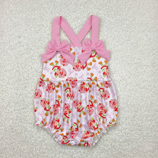 SR2933 strawberry princess girl summer romper 202504 RTS