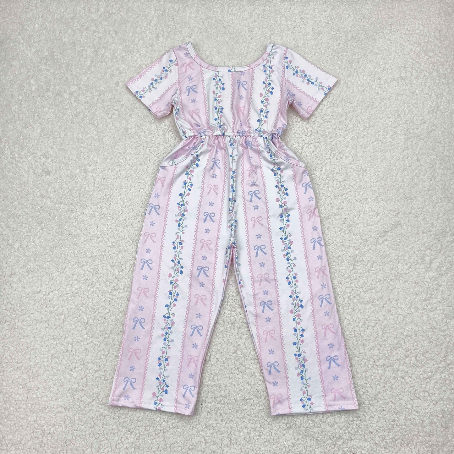 SR2941 BOW girl jumpsuit 202504 RTS