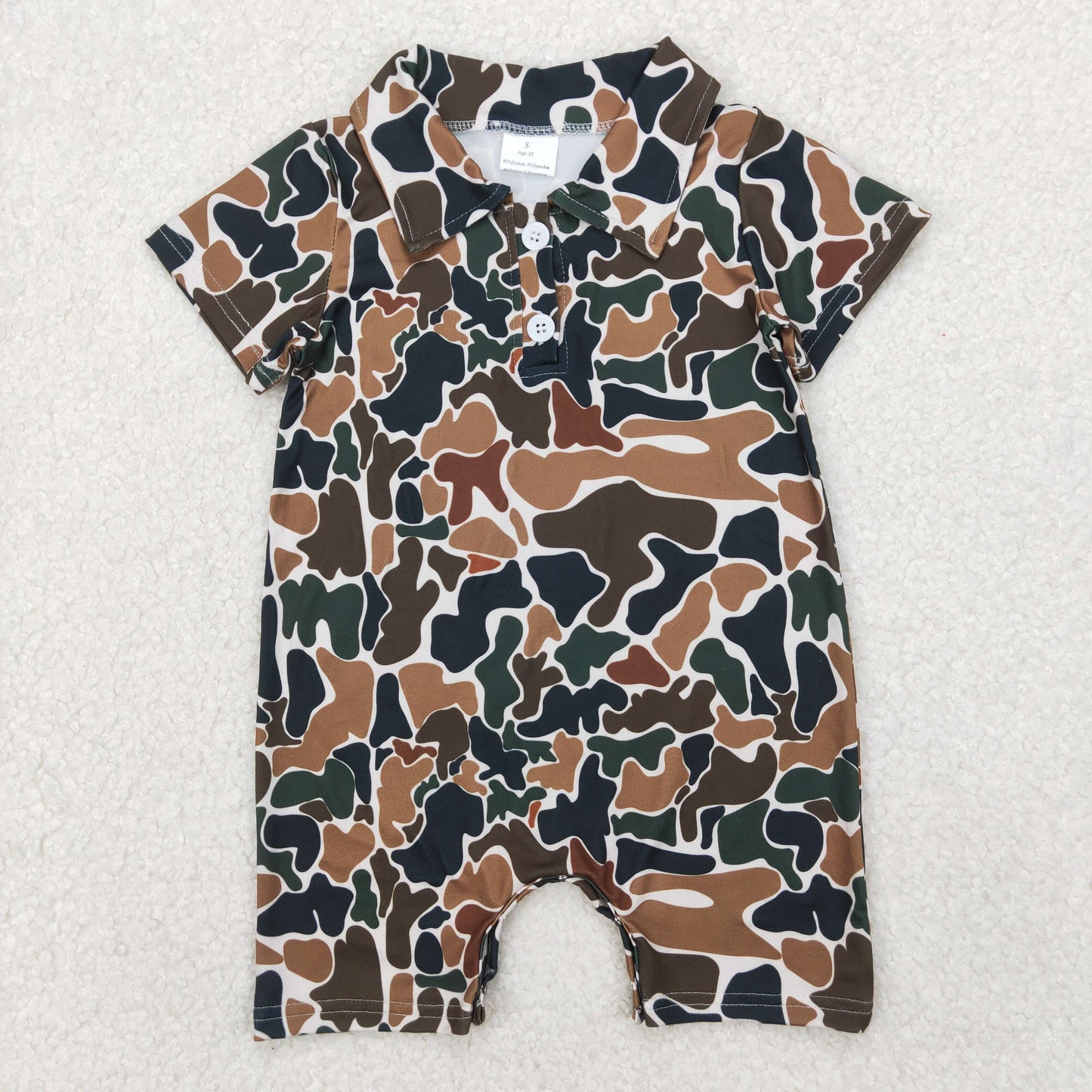 SR2979 camo girl summer romper RTS( Free shipping order $100+