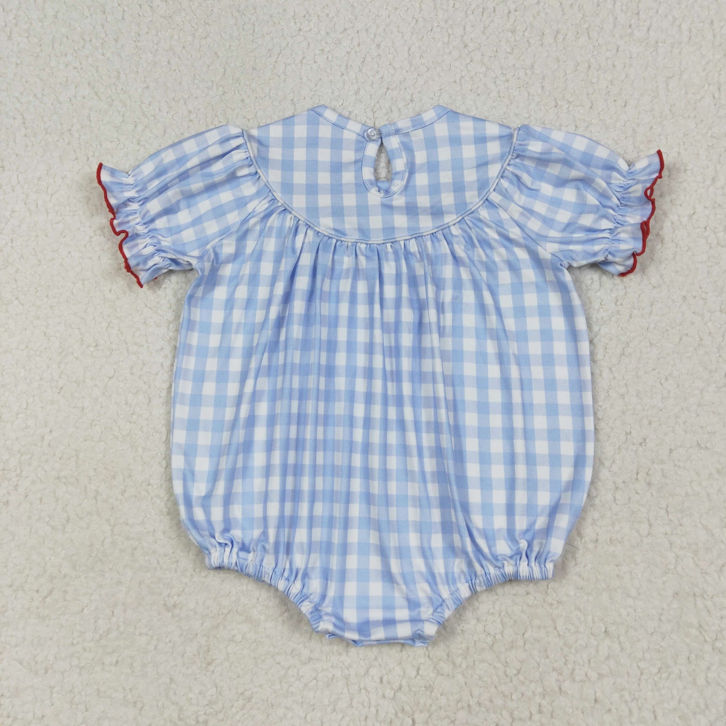 SR2981 smocked cow girl romper 202506 RTS
