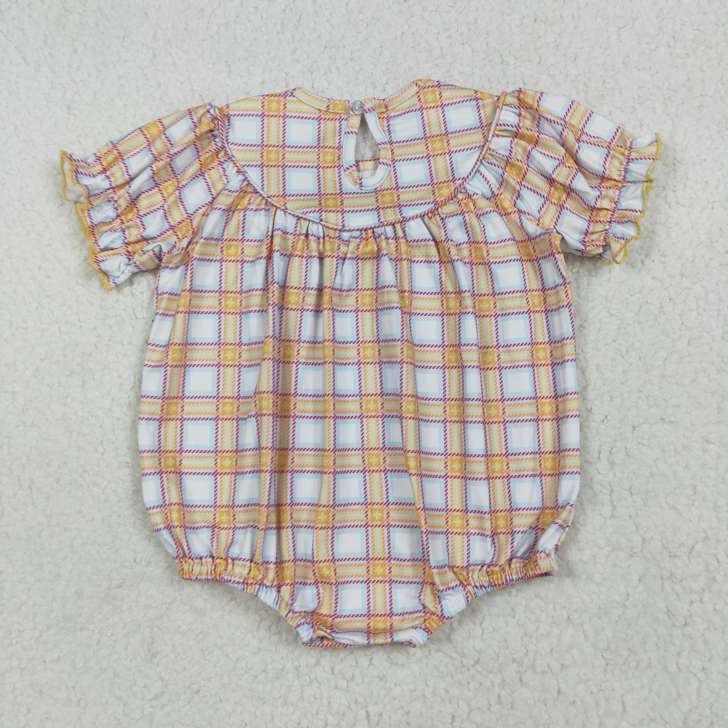 SR2982 smocked cow girl romper 202507 RTS