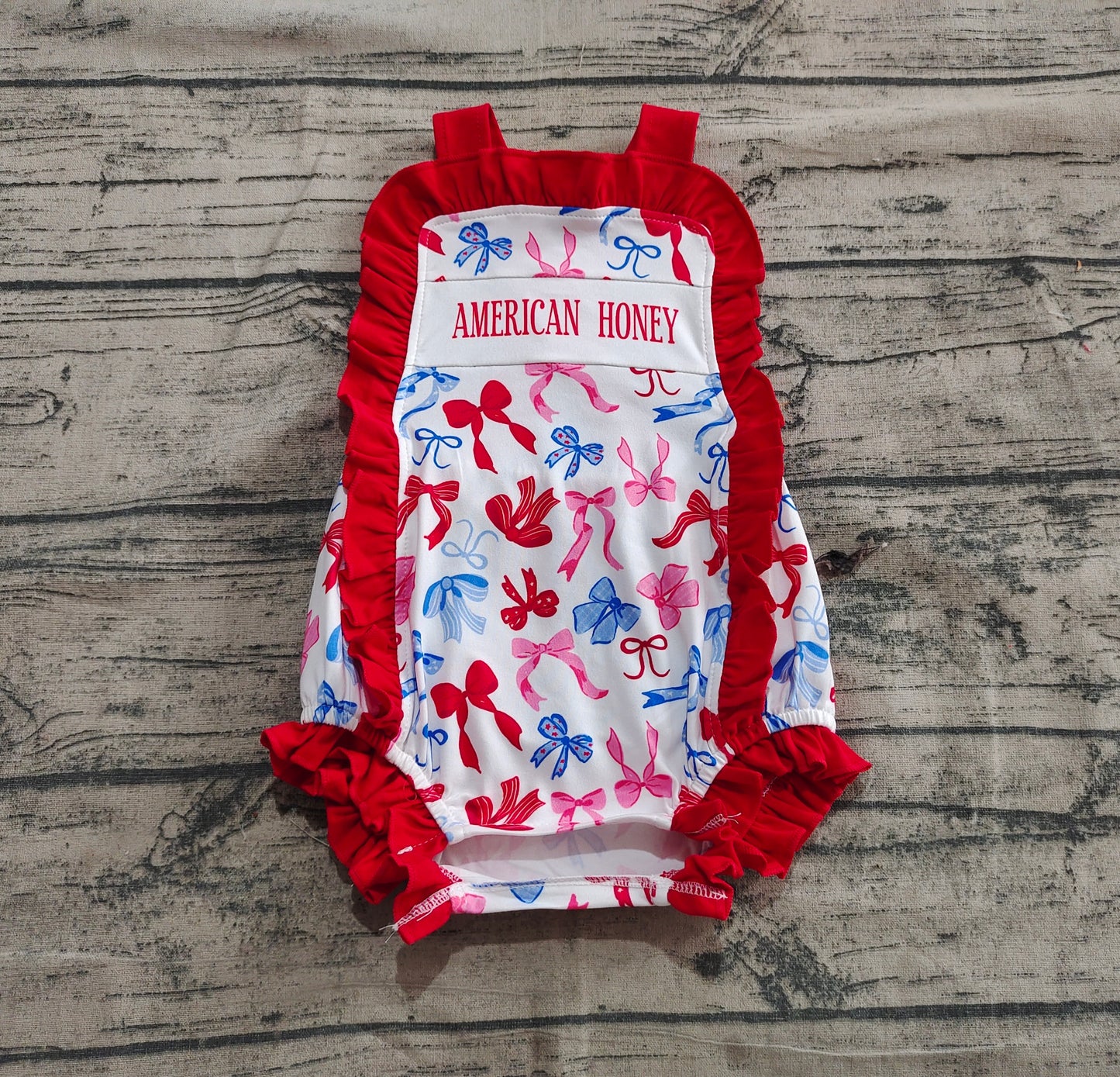SR3048 American Honey 4TH July girl summer romper 202504 preorder