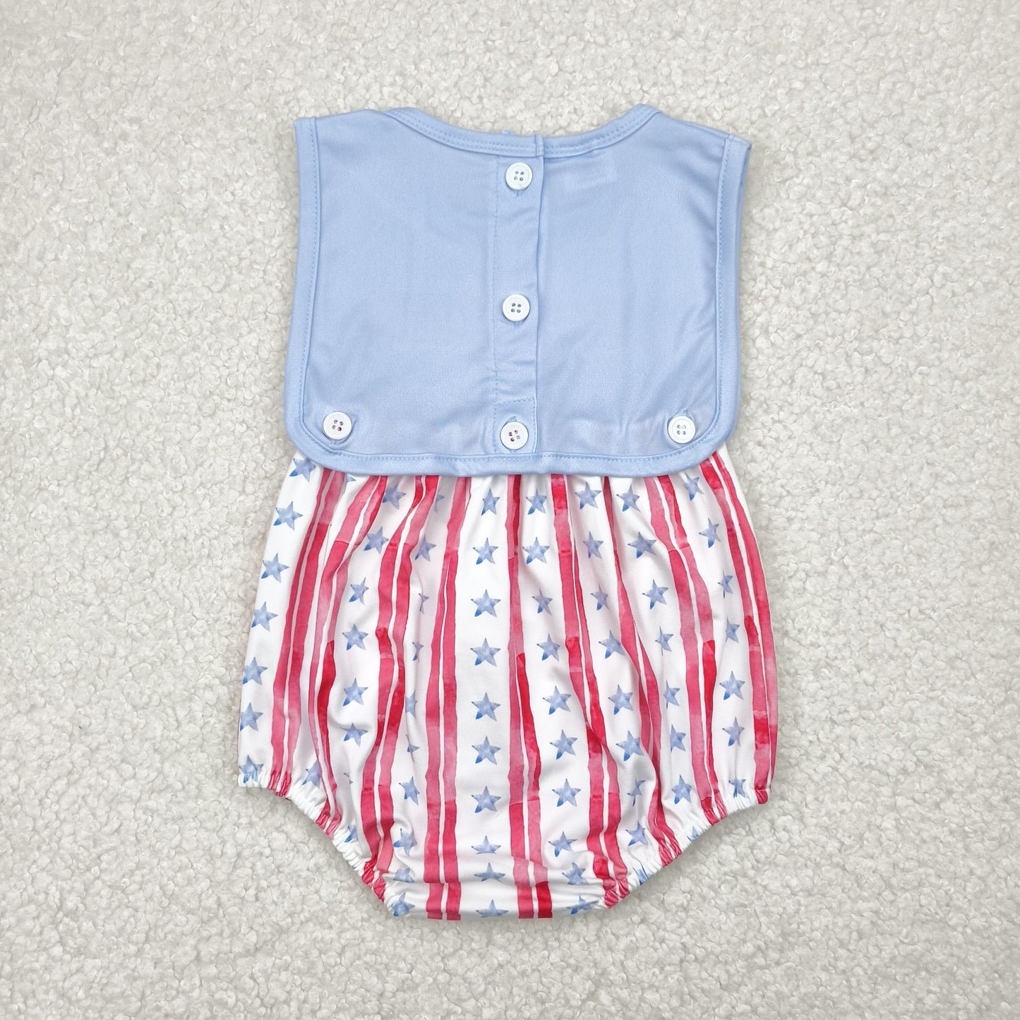 SR3049 4th July western girl summer romper 202505 RTS