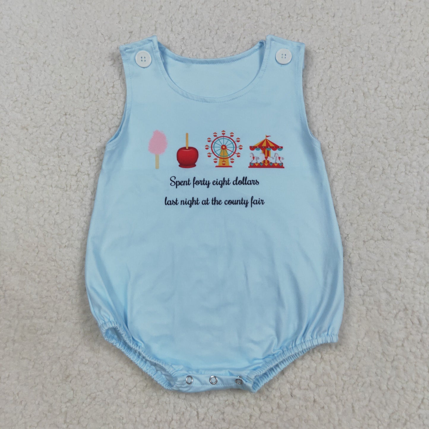 SR3056 western whirligig girl summer romper 202508 RTS