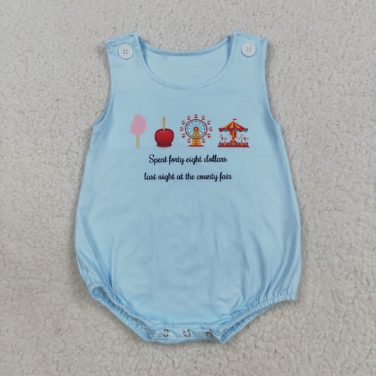 SR3056 western whirligig girl summer romper 202508 RTS