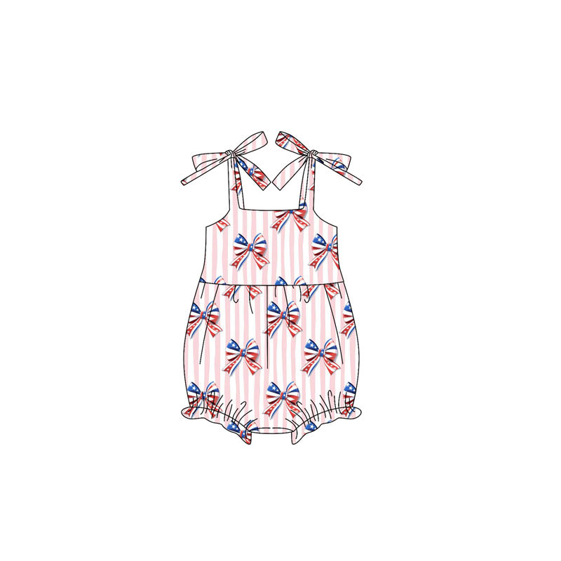 SR3081 bow kids summer romper 202504 preorder