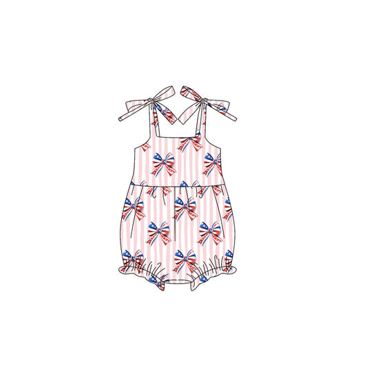SR3081 bow kids  summer romper 202504  preorder