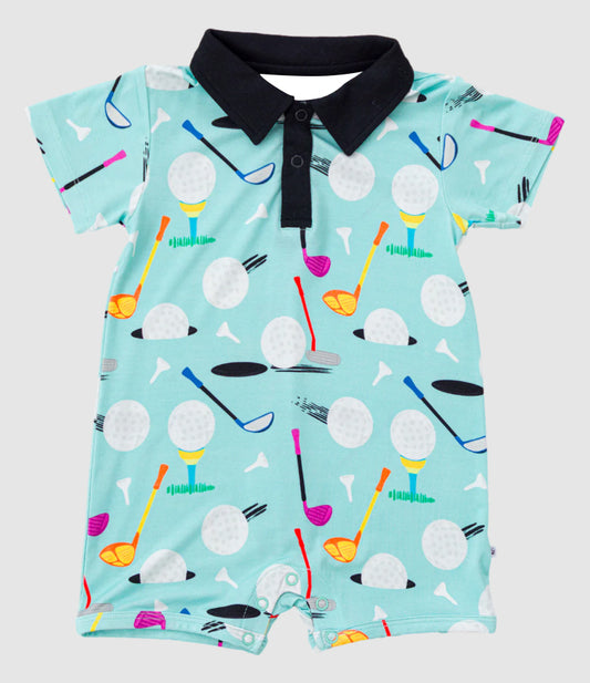 SR3086 golf  kids boy summer romper 202504  preorder