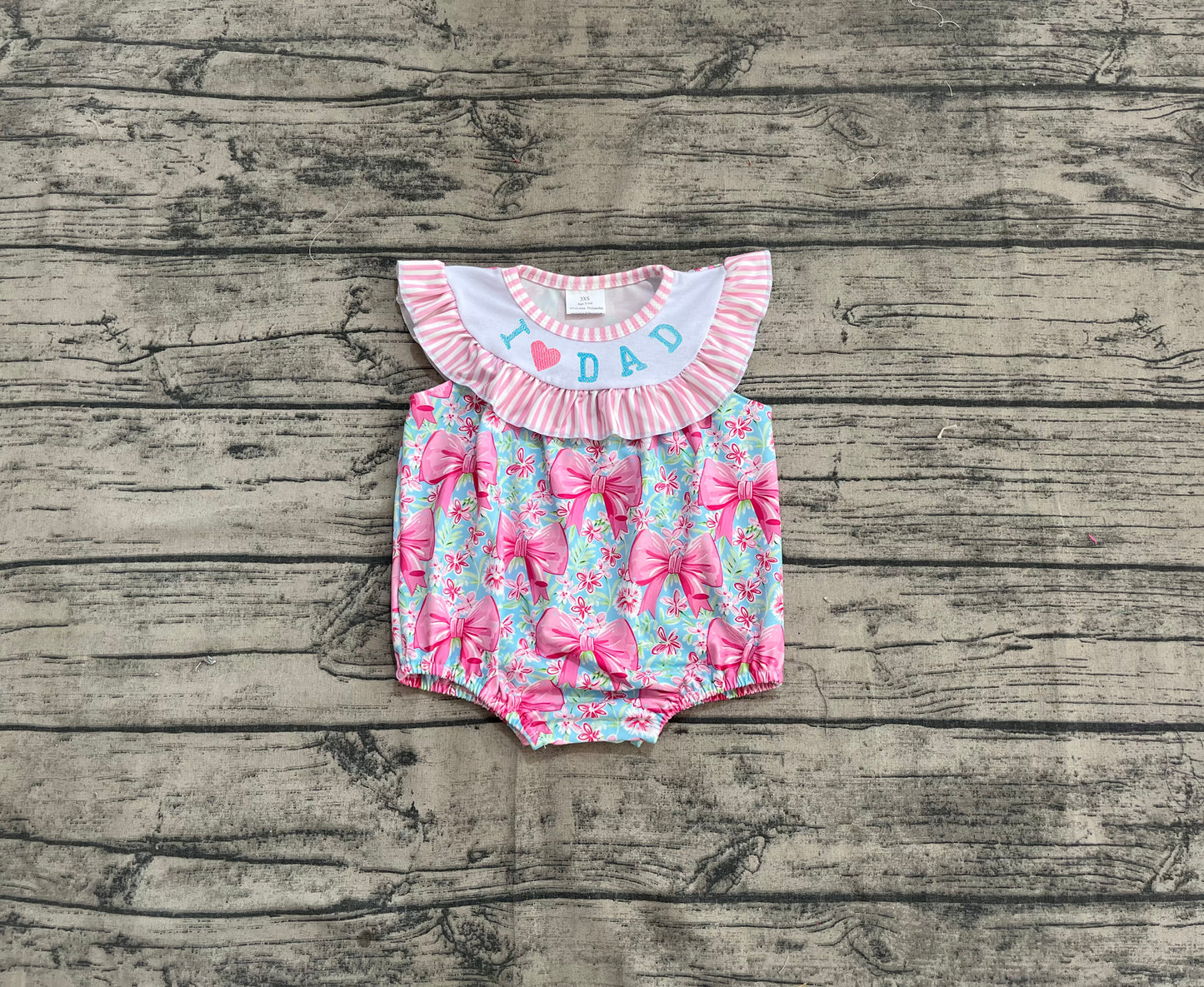 SR3089 love dad kids summer romper 202504 preorder