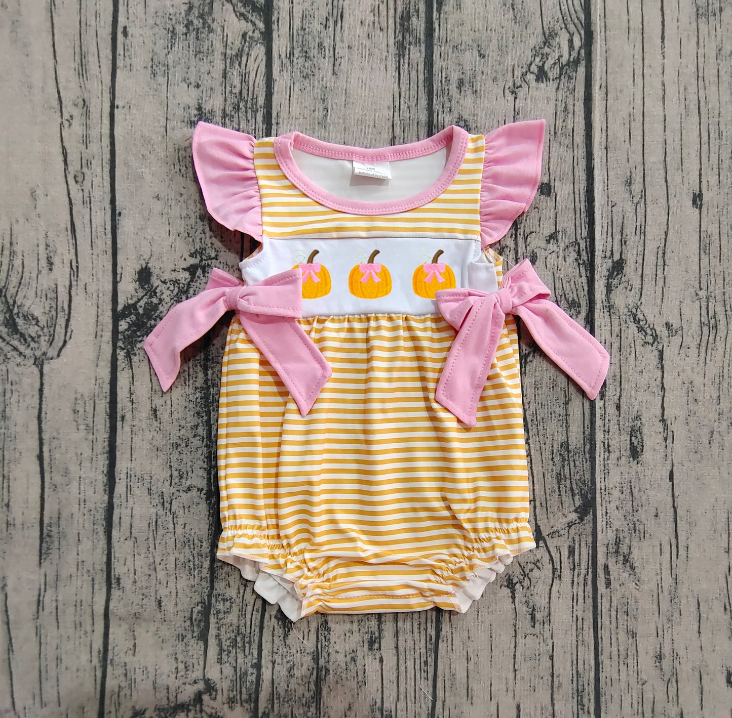 SR3125 embroidery Halloween girl summer romper 202507 preorder
