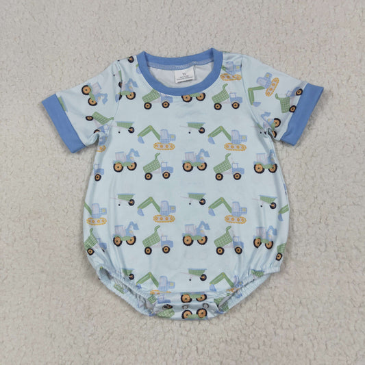 SR3142 tractor boy summer romper 202507 RTS