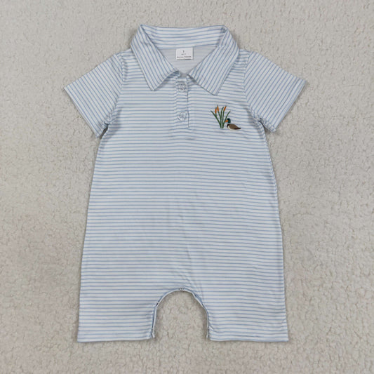 SR3149 embroidery duck boy summer romper 202507 RTS