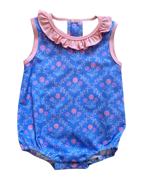 SR3169 flowers boy summer romper 202506 preorder