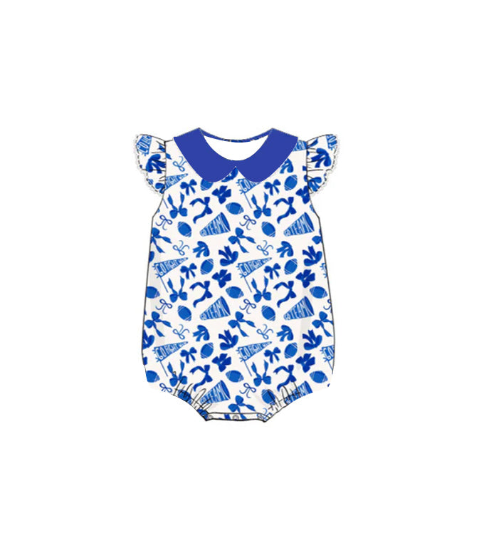 SR3192 blue Cheer romper girl summer romper 202507 preorder