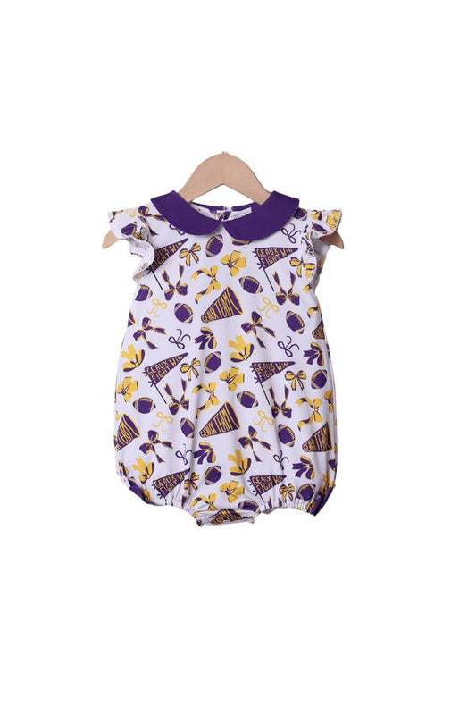 SR3194 purple Cheer romper girl summer romper 202507 preorder