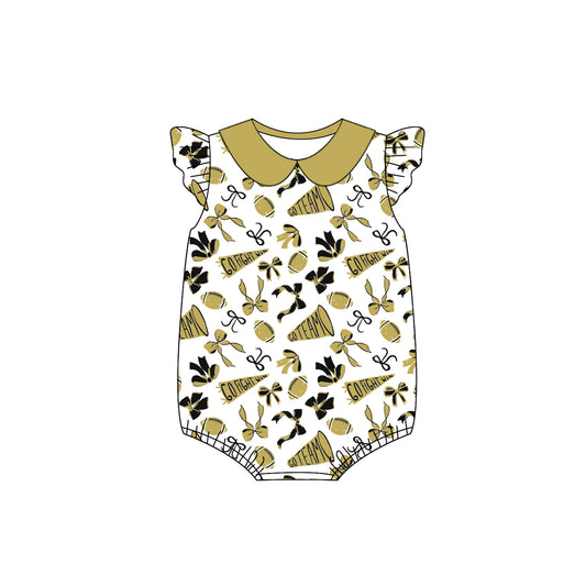 SR3198 yellow Cheer romper girl summer romper 202507 preorder