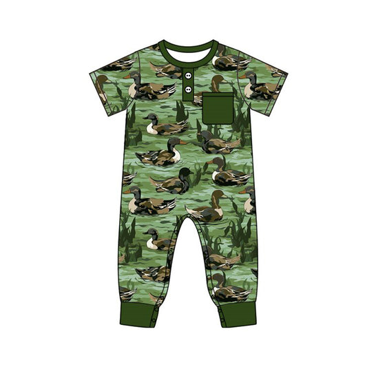 SR3242 camo duck boy summer romper 202509 preorder
