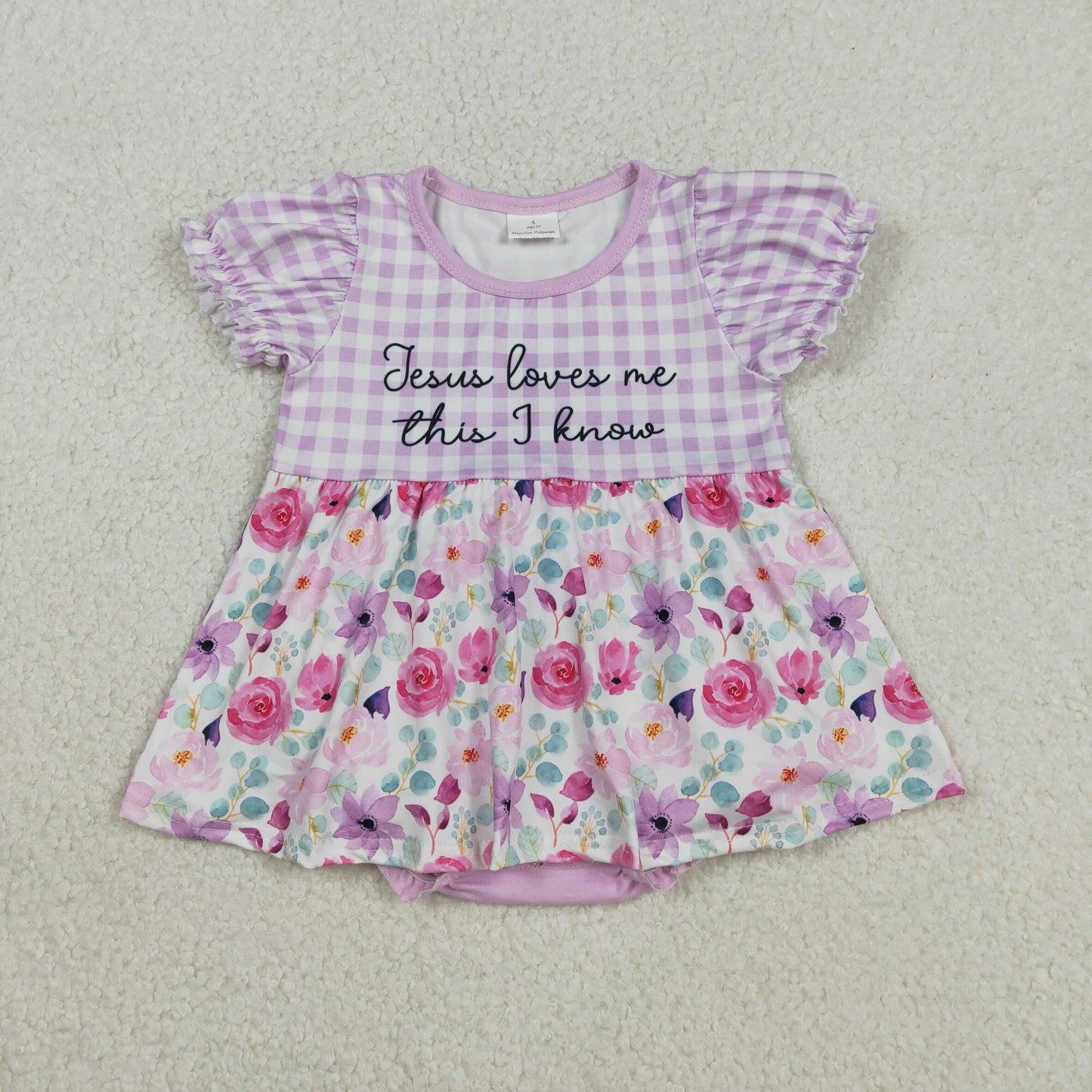 SR3343 jESUS girl FLOWER romper 202511 RTS