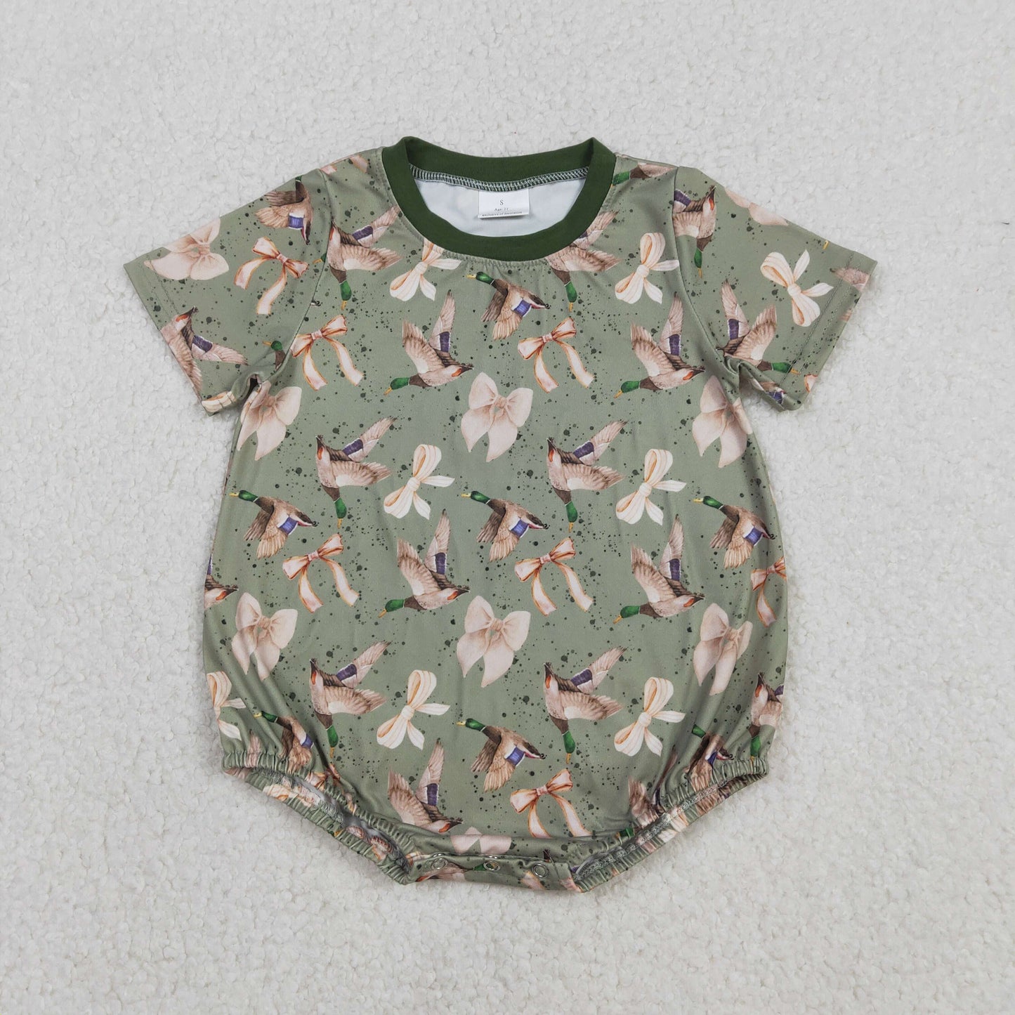 SR3421 boy duck camo romper 202512 RTS