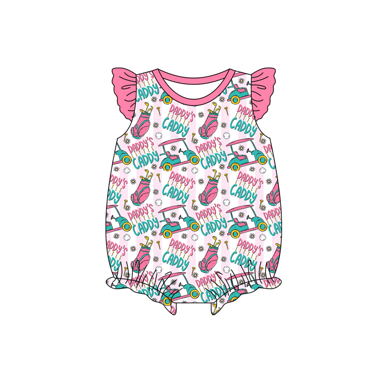 SR3489 Daddy’s caddy GIRL romper 202511 preorder