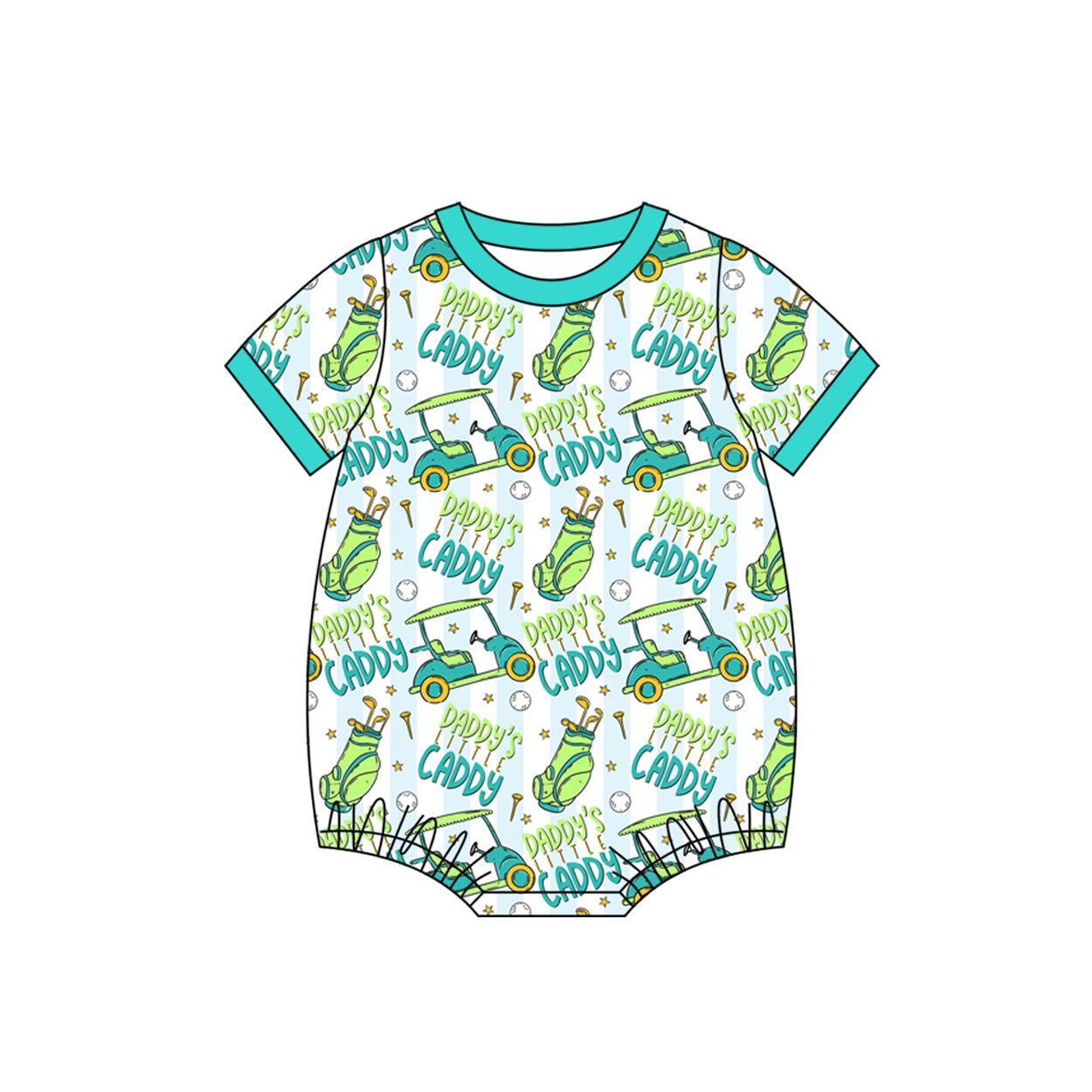 SR3490 Daddy’s caddy GIRL romper 202511 preorder