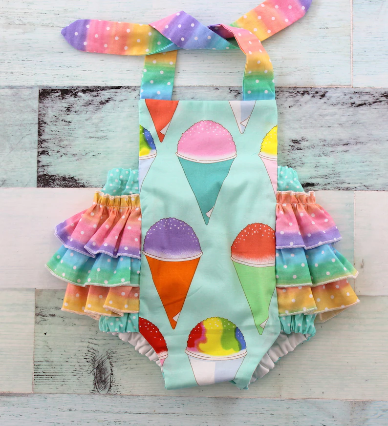 SR3493 ice cream GIRL romper 202511 preorder