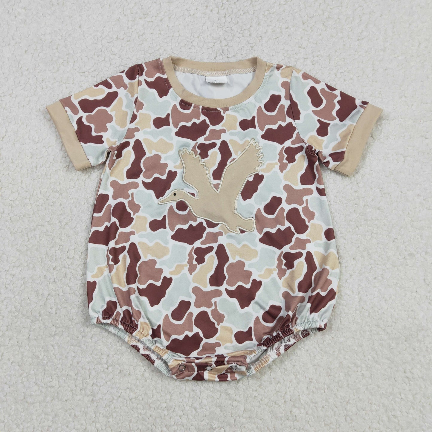 SR3572 duck embroidery duck girl summer romper 202512 RTS