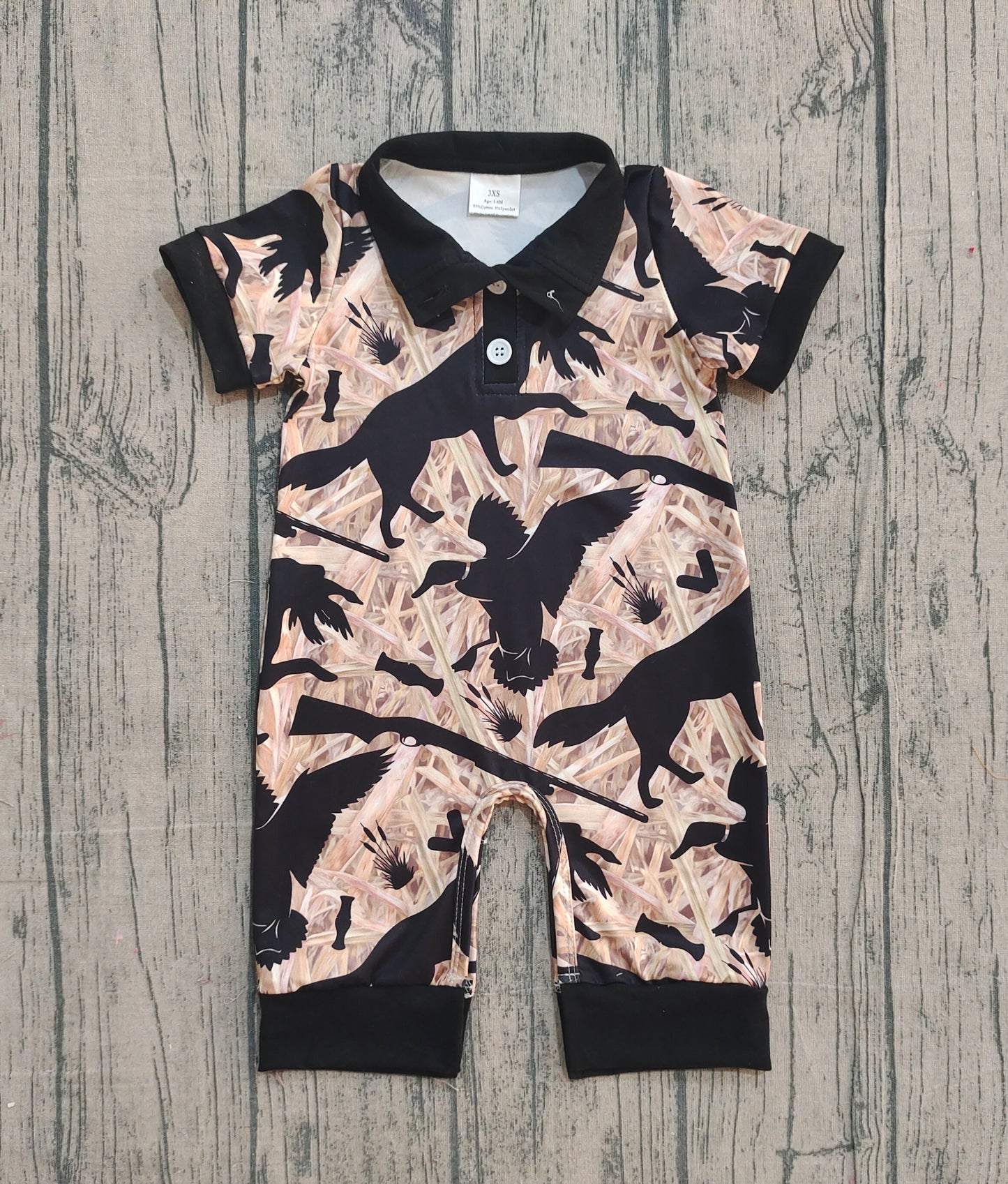 SR3637 deer camo girl summer romper 202512 preorder
