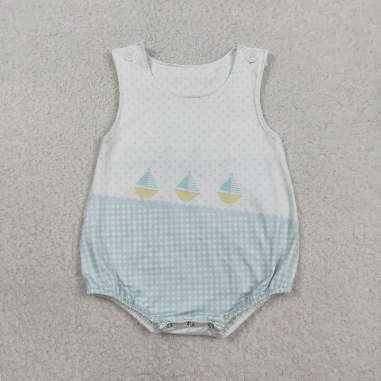 SR3754 sailboat girl summer romper 202601 RTS