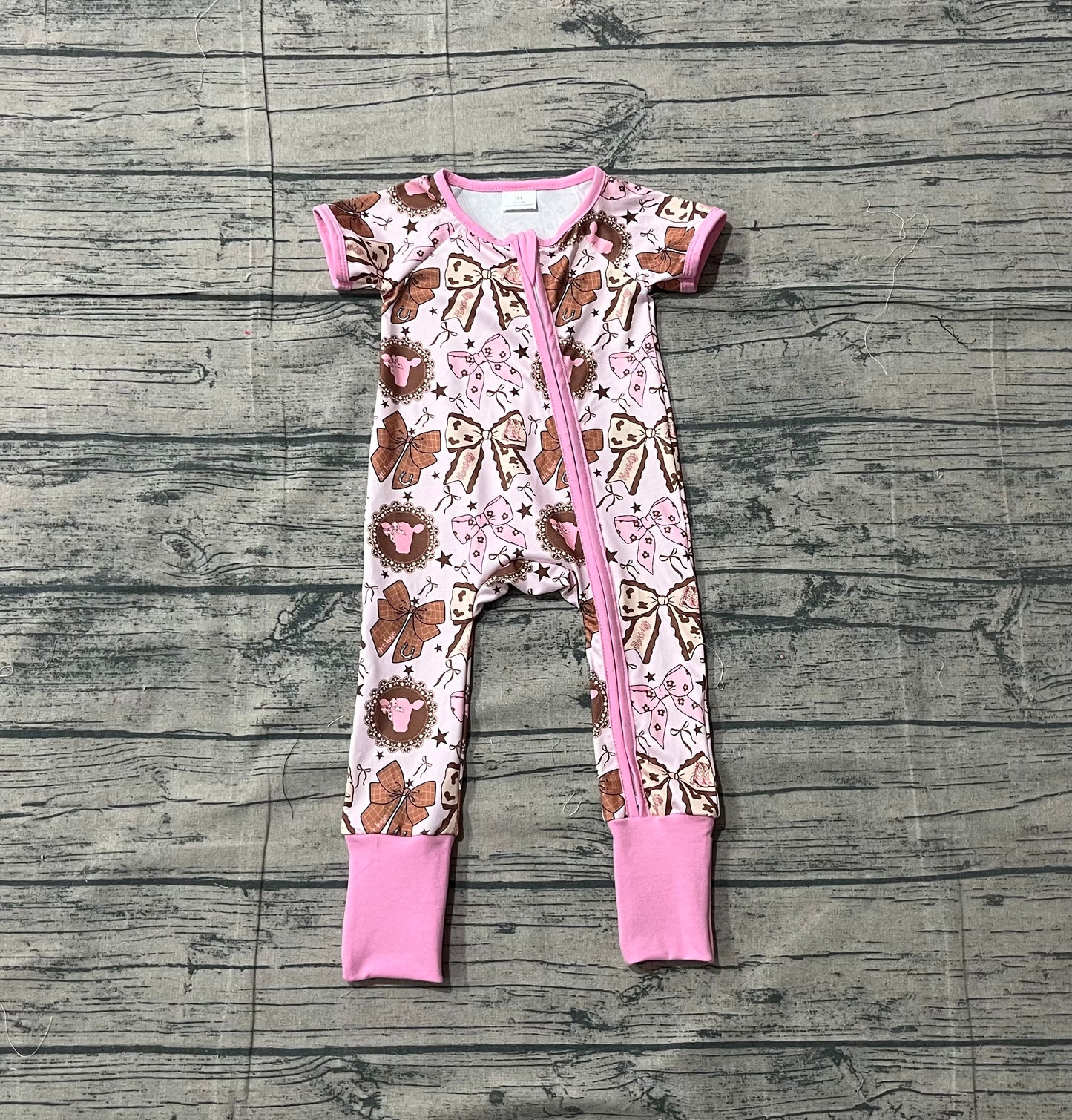 SR3763 bow boots girl summer romper 202512 preorder