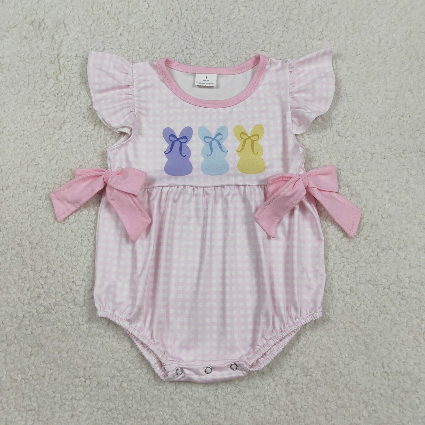SR3767 Easter rabbit girl summer romper 202601 RTS