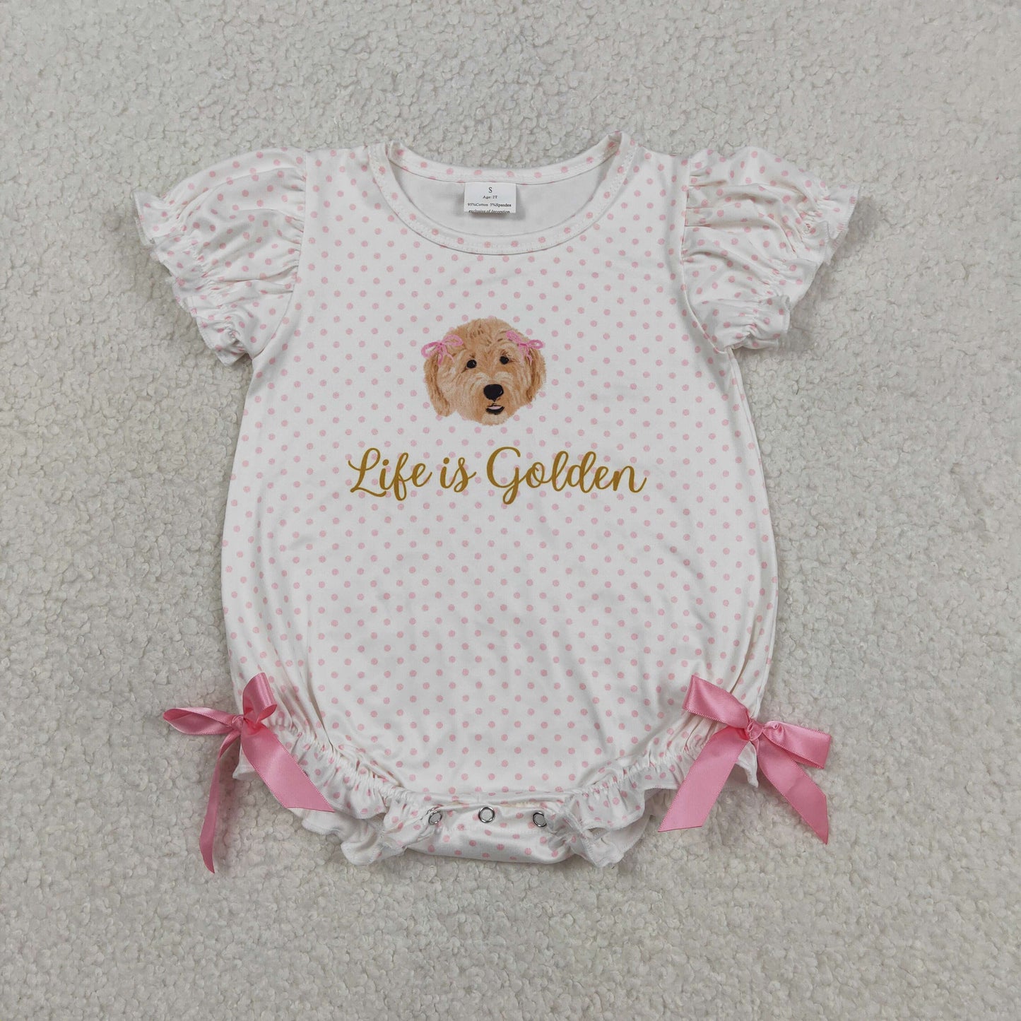 SR3779 Life dog girl romper 202603 RTS